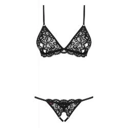 conjunto de sujetador y tanga con aberturas obsessive 831 - detalle 3