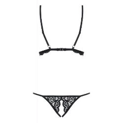 conjunto de sujetador y tanga con aberturas obsessive 831 - detalle 4