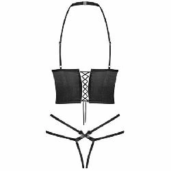 conjunto delishya dos piezas negro obsessive - detalle 4