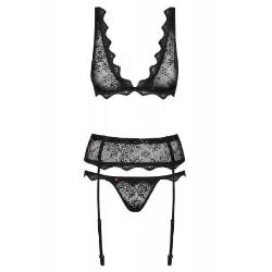 conjunto emperita 3 piezas negro obsessive - detalle 3
