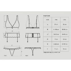 conjunto emperita 3 piezas negro obsessive - detalle 5
