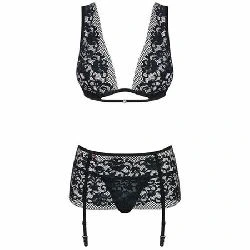 conjunto figurea de 3 piezas negro - detalle 4