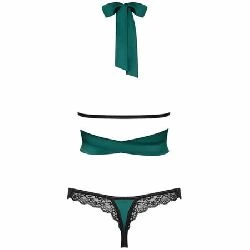 conjunto sensuelia dos piezas verde obsessive - detalle 3