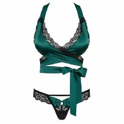 conjunto sensuelia dos piezas verde obsessive - detalle 4