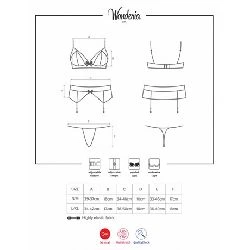 conjunto wonderia 3 piezas negro - detalle 5