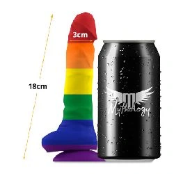consolador cont testiculos flexible mythology corey pride m - detalle 3