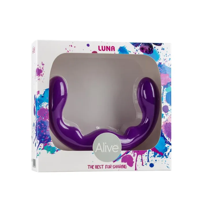 Consolador doble Estimulador Luna Purpura - detalle 2