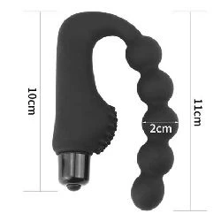 consolador masculino anal beads negro - detalle 6