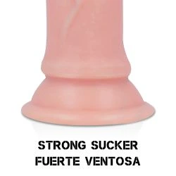consolador pequeno realista sube baja piel 14cm - detalle 5