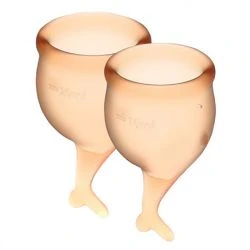 copa menstrual naranja cola de sirena