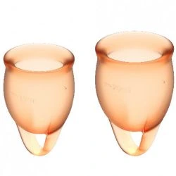 copa menstrual naranja feel confident pack 2