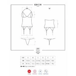 corset con tanga encaje 828 cor 1 negro - detalle 5