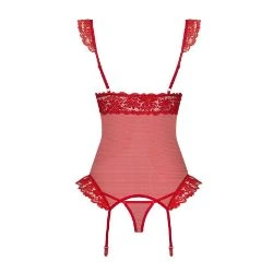 corset rojo con tanga obsessive 863 cor - detalle 4
