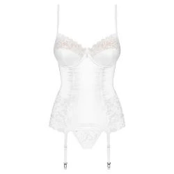 corset con ligero y encajes 871 cor 2 blanco - detalle 3