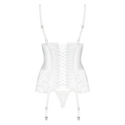 corset con ligero y encajes 871 cor 2 blanco - detalle 4
