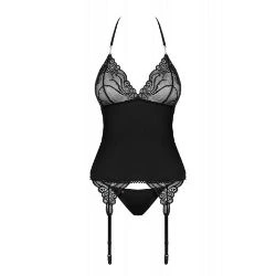 corset con tanga encaje 828 cor 1 negro - detalle 3