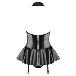 corset con tanga semipiel 859 cor 1 negro - detalle 4