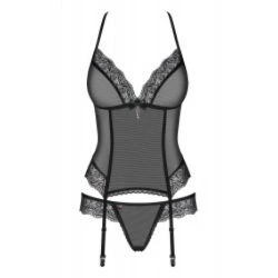 corset negro de encaje 864 cor 1 - detalle 4