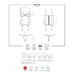 corset con ligero y encajes 871 cor 2 blanco - detalle 5