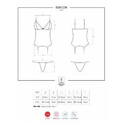 corset con tanga negro 820 cor 1 transparente - detalle 5