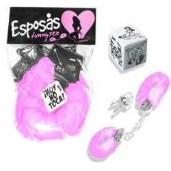 dado con posturas y esposas rosas