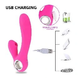 vibrador succionador con lengua estimuladora y funcion calor silicona usb - detalle 7
