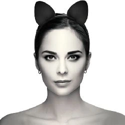 diadema con orejas de gato coquette