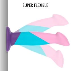 dildo anal flexible mythology garrick pastel 16 cm - detalle 4