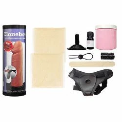 dildo clonador de silicona con arnes cloneboy - detalle 2