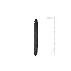 dildo de silicona doble negro 30 cm - detalle 3