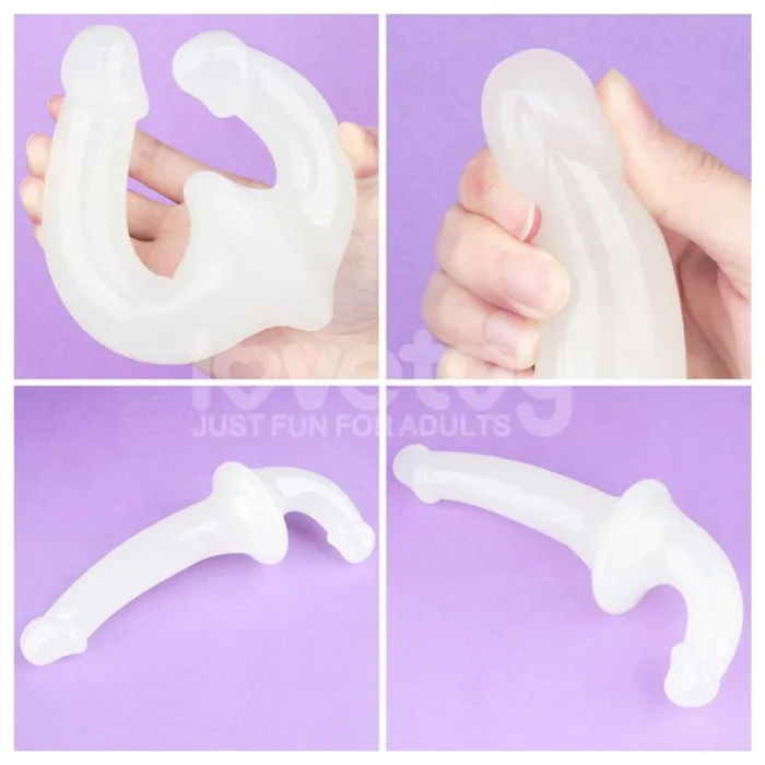 Dildo doble Lumino Play Luz Azul 10.5 - detalle 11