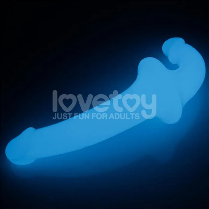 Dildo doble Lumino Play Luz Azul 10.5 - detalle 5