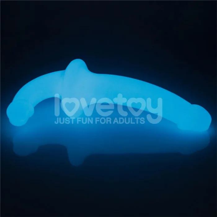 Dildo doble Lumino Play Luz Azul 10.5 - detalle 7