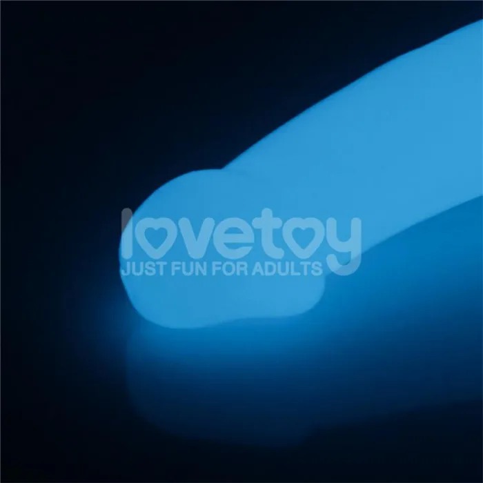 Dildo doble Lumino Play Luz Azul 10.5 - detalle 9