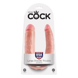 dildo doble penetracion de 30 cm realista king cock - detalle 2