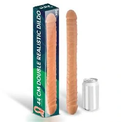 dildo doble realista natural 44 cm trent