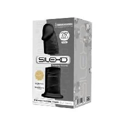 dildo dual density 19 cm negro