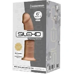 dildo dual density silicone natural 17 cm