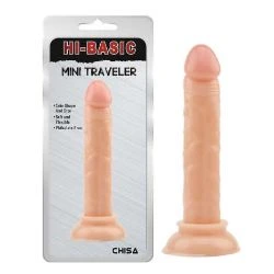 dildo economico mini 14 x 25 cm natural traveler - detalle 2
