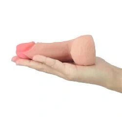 dildo limpy 100 flexible 55 mm natural - detalle 3