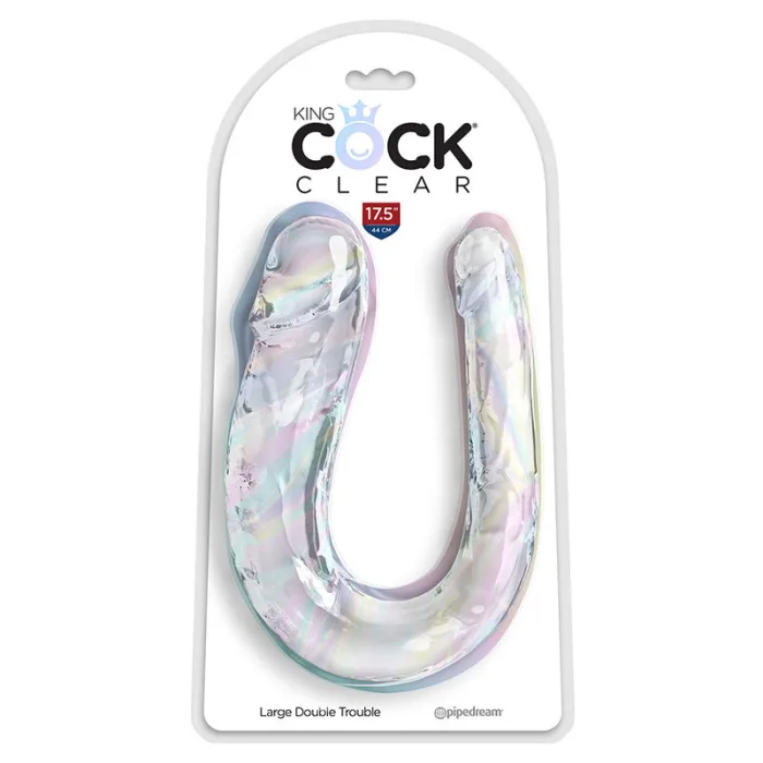 Dildo o Consolador Doble 44 CM TRANSPARENTE - detalle 2