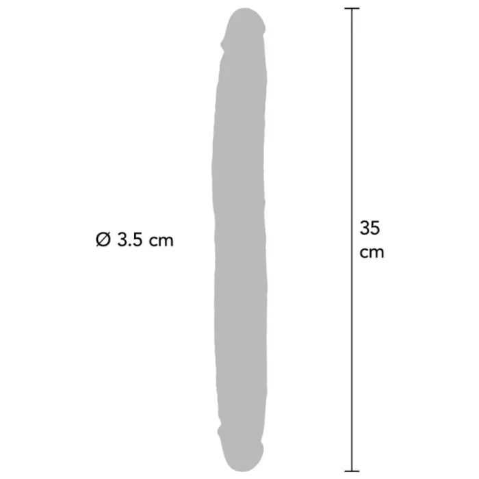 Dildo o Consolador Doble Realista CARAMELO 35 CM - detalle 3