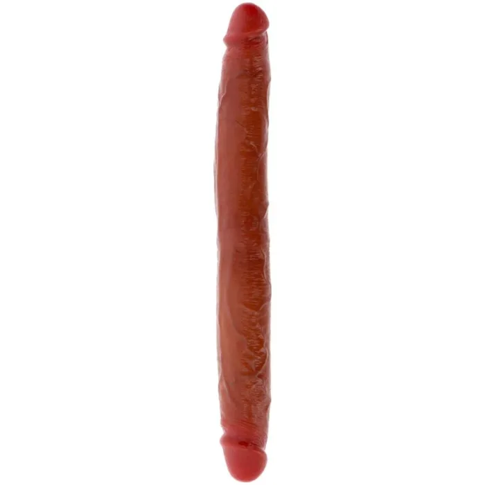 Dildo O Consolador Doble Realista CARAMELO 35 CM