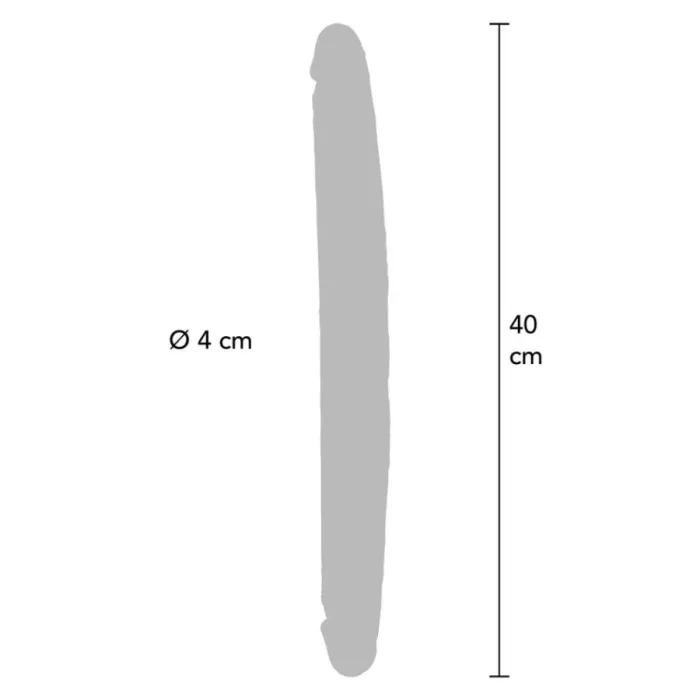 Dildo o Consolador Doble Realista CARAMELO 40 CM - detalle 3