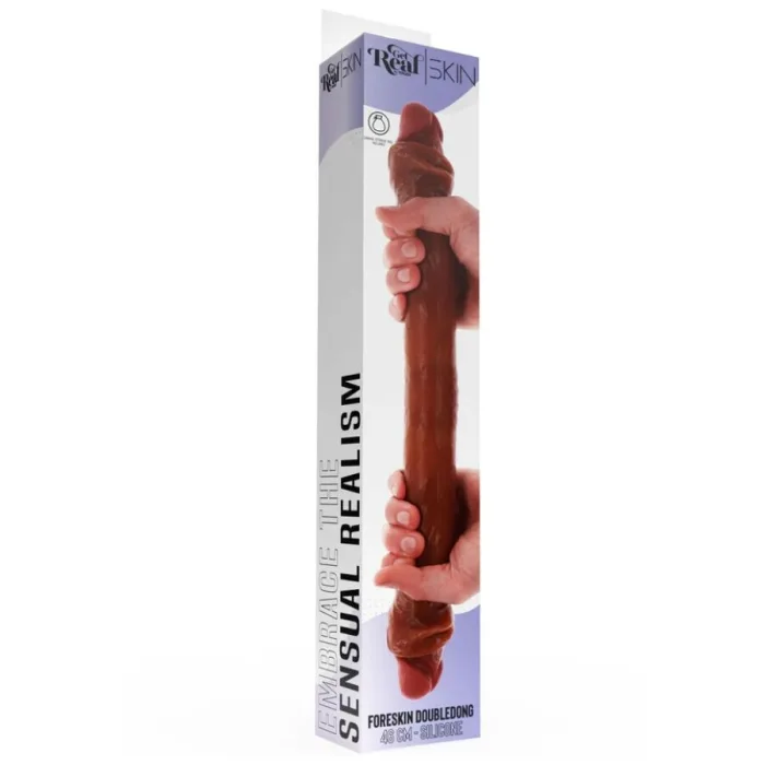 Dildo o Consolador Doble Realista CARAMELO 46 CM - detalle 4