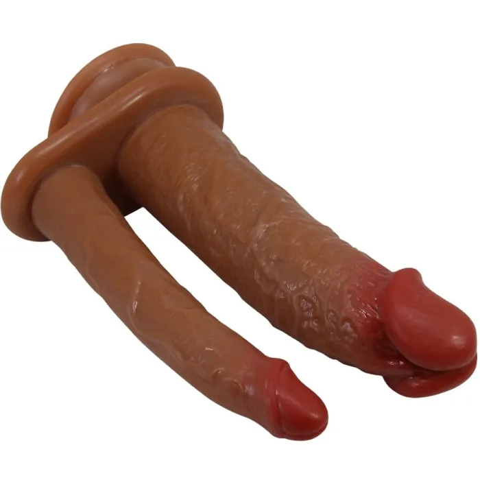 Dildo o Consolador Doble Realista CON VIBRACIÓN MULATO - detalle 3