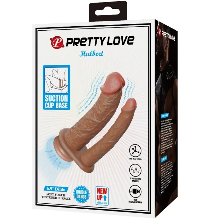 Dildo o Consolador Doble Realista CON VIBRACIÓN MULATO - detalle 8
