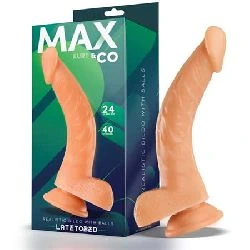 dildo realista con testiculos natural y ventosa 24 cm kurt