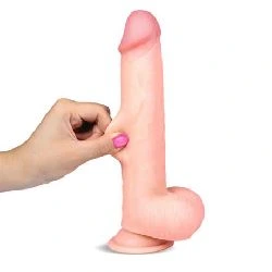 dildo realista dual layer retractil y orientable slidy 22 cm - detalle 4