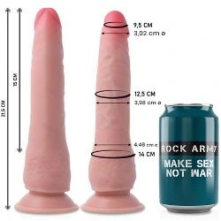 dildo realista largo 21 cm doble densidad crusader - detalle 5